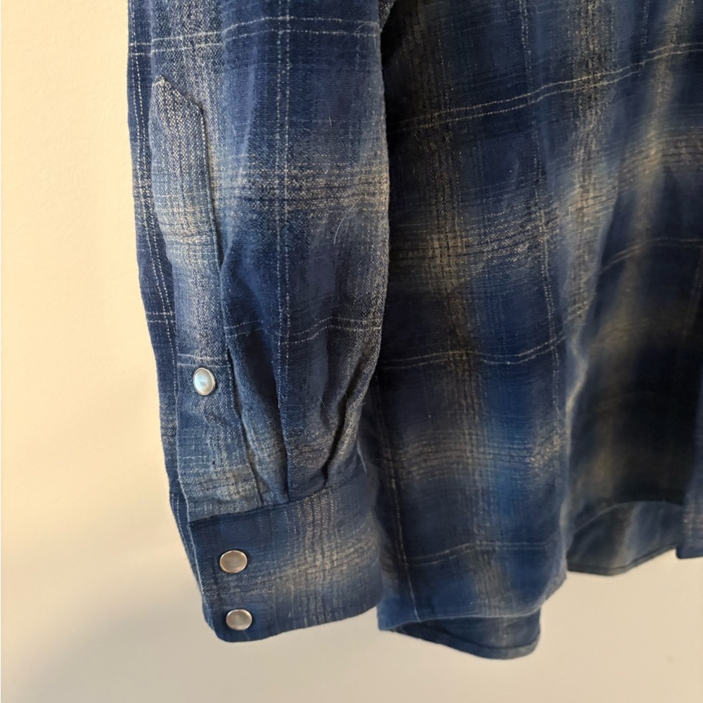 Pendleton Blue Pearl Snap Western Button Down Shi… - image 6